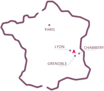 Carte de la communauté d'agglomération - Porte de l'Isère.